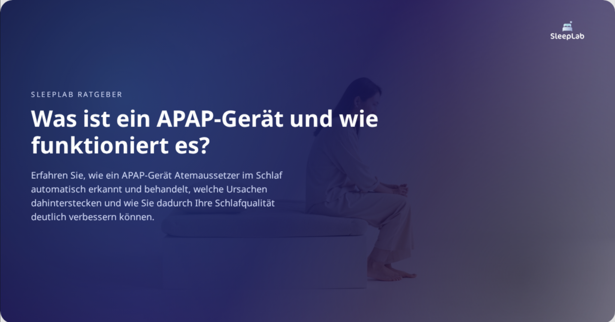 Was ist ein APAP-Gerät und wie funktioniert es? - SleepLab
